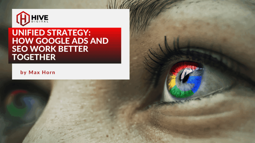 Multicolored eye looking at blog title