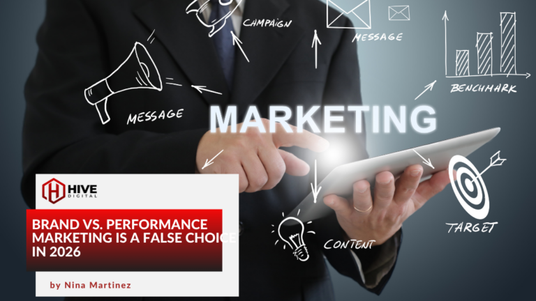 Choosing marketing strategy on a tablet