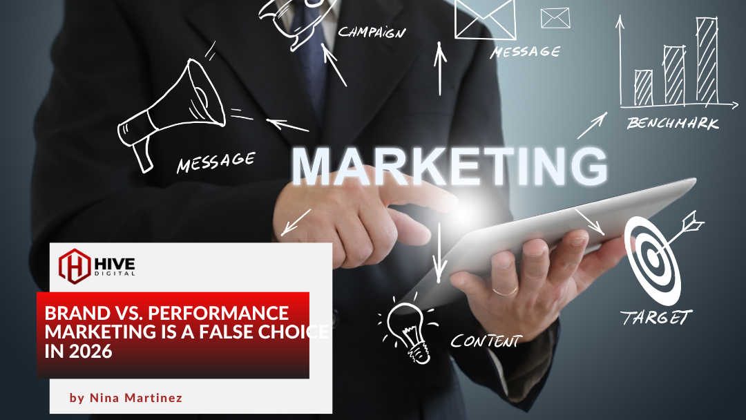 Choosing marketing strategy on a tablet